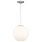 Access Lighting Pearl, Pendant, Brushed Steel Finish, Opal Glass 23944-BS/OPL - alternate 1